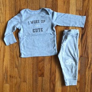 carter’s | longsleeve pajama set | size 9 months